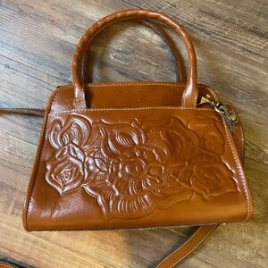 Patricia Nash Tooled Leather Satchel